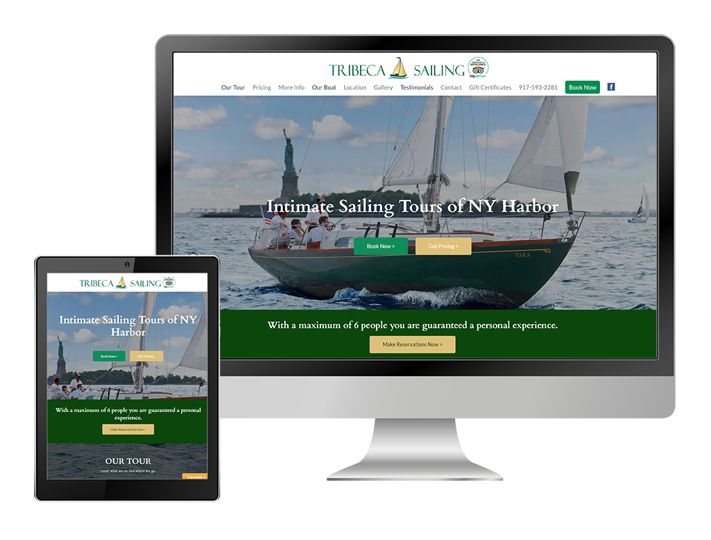Tribeca Sailing Website