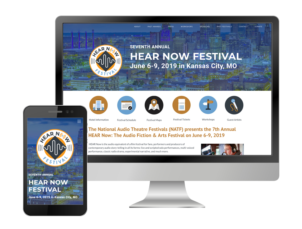 HEAR Now Festival Website Design